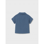 Mayoral Πουκαμισο κοντομανικο γκοφρε θαλασσί 25-01111-085 Mayoral Πουκαμισο κοντομανικο γκοφρε θαλασσί 25-01111-085