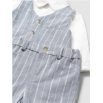 Mayoral Σετ παντελόνι κοντό και μπλούζα με γιλέκο μπλε-25-01212-060 Mayoral Σετ παντελόνι κοντό και μπλούζα με γιλέκο μπλε-25-01212-060