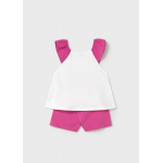 Mayoral Σετ σορτς και μπλούζα μεταξοτυπία φούξια 25-01234-096 Mayoral Σετ σορτς και μπλούζα μεταξοτυπία φούξια 25-01234-096