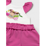 Mayoral Σετ σορτς και μπλούζα μεταξοτυπία φούξια 25-01234-096 Mayoral Σετ σορτς και μπλούζα μεταξοτυπία φούξια 25-01234-096