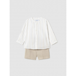 Mayoral Σετ βερμουδα και μακ/κο πουκα μπεζ ανοιχτό 25-01249-028 Mayoral Σετ βερμουδα και μακ/κο πουκα μπεζ ανοιχτό 25-01249-028