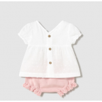 Mayoral  Σετ σορτς με κάλυμμα για πάνα και μπλούζα Ροζ 25-01257-091