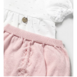 Mayoral  Σετ σορτς με κάλυμμα για πάνα και μπλούζα Ροζ 25-01257-091