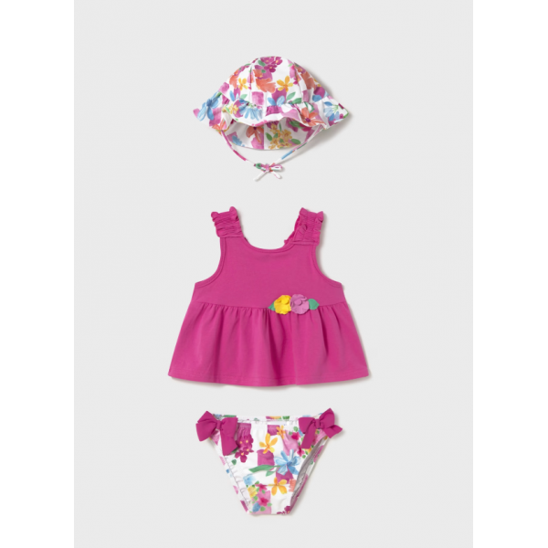 Mayoral Σετ μαγιο 3 τεμαχια φούξια 25-01641-072