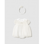 Mayoral Φορμάκι με κορδέλα τούλι Σαμπανιζέ 25-01659-032 Mayoral Φορμάκι με κορδέλα τούλι Σαμπανιζέ 25-01659-032