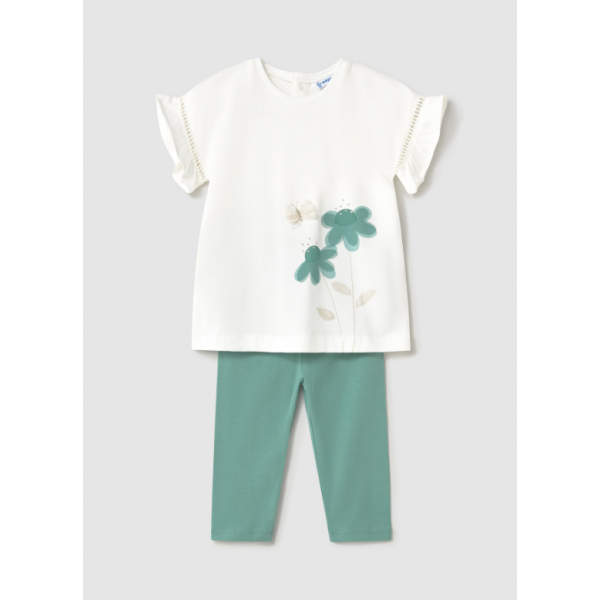 Mayoral Σετ κολαν αμπιγε σμαραγδί 25-01734-087