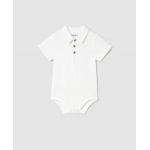 Mayoral Κορμάκι γιακάς πόλο λευκό 25-01744-065