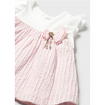 Mayoral Φόρεμα με κάλυμμα για πάνα συνδυασμένο -25-01845-083 Mayoral Φόρεμα με κάλυμμα για πάνα συνδυασμένο -25-01845-083