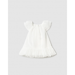 Mayoral Φόρεμα τούλι Κρεμ 25-01850-020