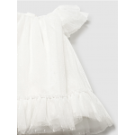 Mayoral Φόρεμα τούλι Κρεμ 25-01850-020