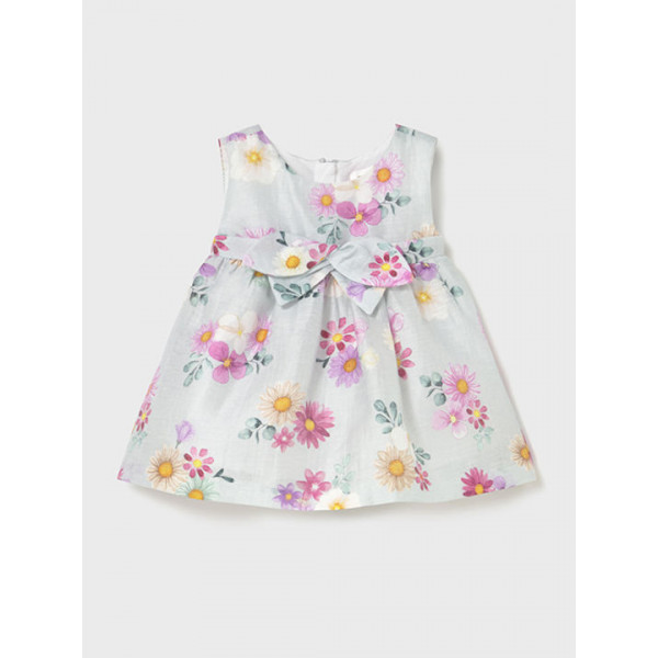 Mayoral Φορεμα Floral αμπιγιε Πετρολ 25-01863-035