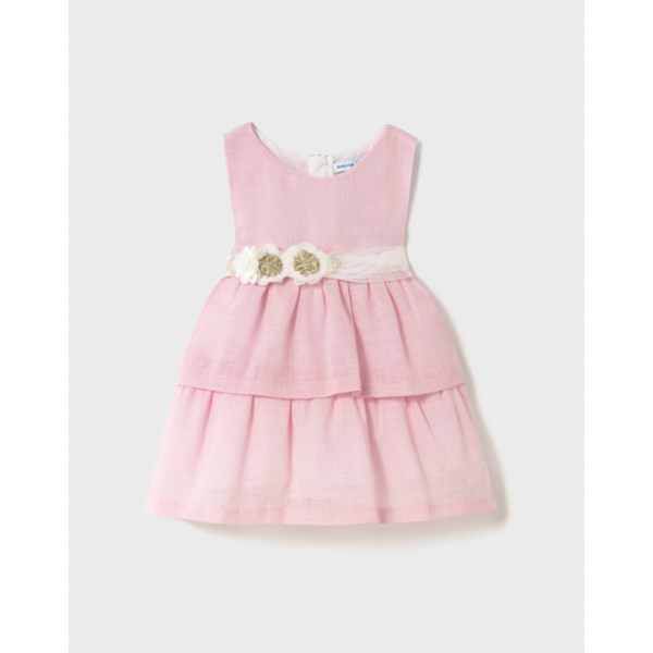 Mayoral Φορεμα ζωνακι λουλουδια ροζ 25-01911-041