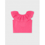 Mayoral Μπλούζα βολάν διάτρητο Ροζ Φούξια 25-03012-019 Mayoral Μπλούζα βολάν διάτρητο Ροζ Φούξια 25-03012-019