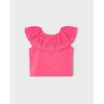 Mayoral Μπλούζα βολάν διάτρητο Ροζ Φούξια 25-03012-019 Mayoral Μπλούζα βολάν διάτρητο Ροζ Φούξια 25-03012-019