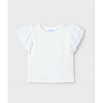 Mayoral Μπλούζα βολάν γάζα Εκρού 25-03013-024 Mayoral Μπλούζα βολάν γάζα Εκρού 25-03013-024