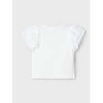 Mayoral Μπλούζα βολάν γάζα Εκρού 25-03013-024 Mayoral Μπλούζα βολάν γάζα Εκρού 25-03013-024