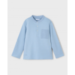 Mayoral Πολο μακρυμανικο γιακας μαο σιέλ 25-03111-073 Mayoral Πολο μακρυμανικο γιακας μαο σιέλ 25-03111-073