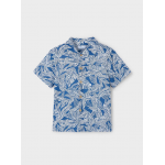 Mayoral Πουκάμισο κοντομ τροπική στάμπα θαλασσί 25-03115-083 Mayoral Πουκάμισο κοντομ τροπική στάμπα θαλασσί 25-03115-083