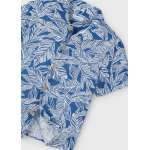Mayoral Πουκάμισο κοντομ τροπική στάμπα θαλασσί 25-03115-083 Mayoral Πουκάμισο κοντομ τροπική στάμπα θαλασσί 25-03115-083