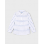 Mayoral Πουκαμισο μακρ/κο γιακας πολο λευκό γάλα 25-03118-087 Mayoral Πουκαμισο μακρ/κο γιακας πολο λευκό γάλα 25-03118-087