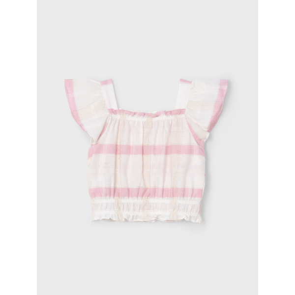 Mayoral Τοπ καρό ροζ 25-03183-028