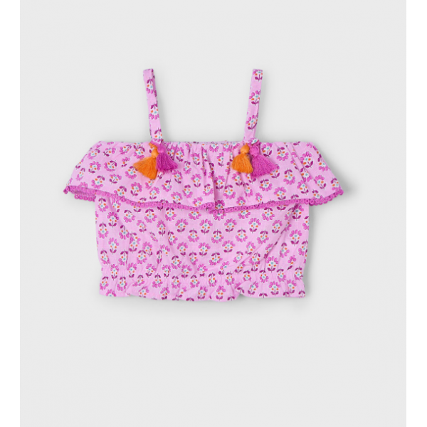 Mayoral Πουκαμισα σταμπωτη Μωβ 25-03186-065