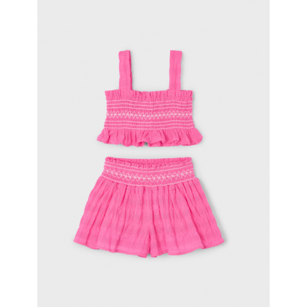 Mayoral Σετ σορτς σφηκοφωλια ροζ 25-03216-076
