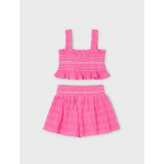 Mayoral Σετ σορτς σφηκοφωλια ροζ 25-03216-076 Mayoral Σετ σορτς σφηκοφωλια ροζ 25-03216-076