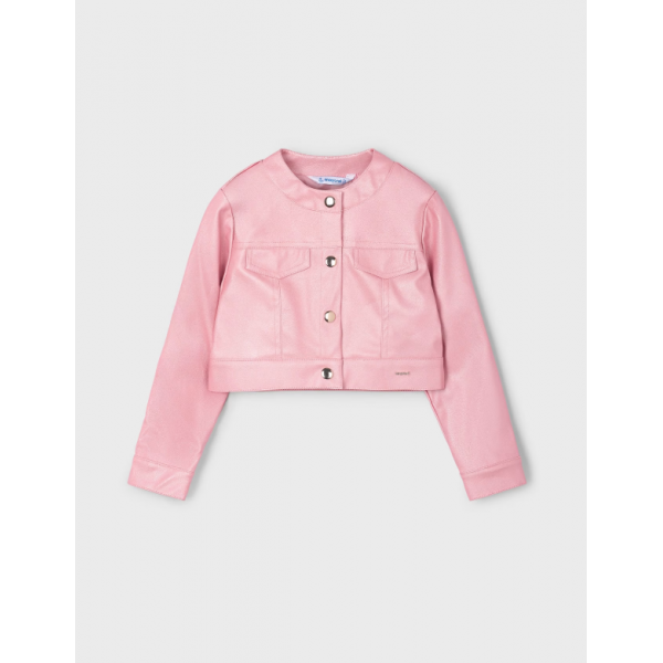 Mayoral Σακακι μεταλλιζέ pu ροζ 25-03404-018