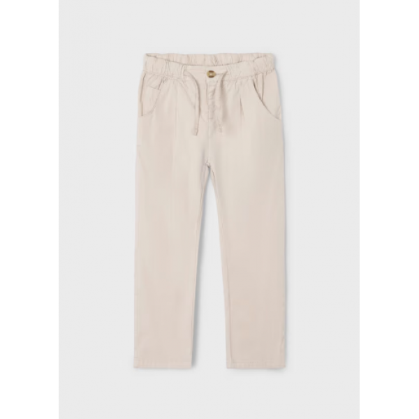 Mayoral Παντελονι τσιμπιδακια relaxed μπεζ 25-03566-055