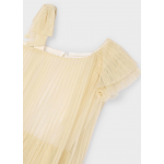 Mayoral Φορεμα πλισε μακο σαμπανιζέ 25-03912-015 Mayoral Φορεμα πλισε μακο σαμπανιζέ 25-03912-015