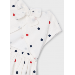 Mayoral Φορεμα πουα κεντηματα εκρού μπλε 25-03921-062