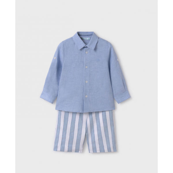 Abel and Lula Σετ βερμούδα ριγέ και πουκάμισο-25-05242-003