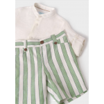 Abel and Lula Σετ βερμούδα λινή ριγέ-25-05243-006