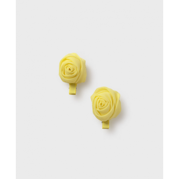 Abel and Lula Σετ δύο τσιμπιδάκια λουλούδια κίτρινο-25-05404-008