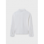 Mayoral Μπλούζα Πόλο μακρυμάνικο κρεμ 25-06135-056