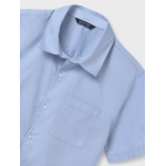 Mayoral Πουκάμισο αμπιγιέ κοντό μανίκι σιέλ 25-06136-079 Mayoral Πουκάμισο αμπιγιέ κοντό μανίκι σιέλ 25-06136-079