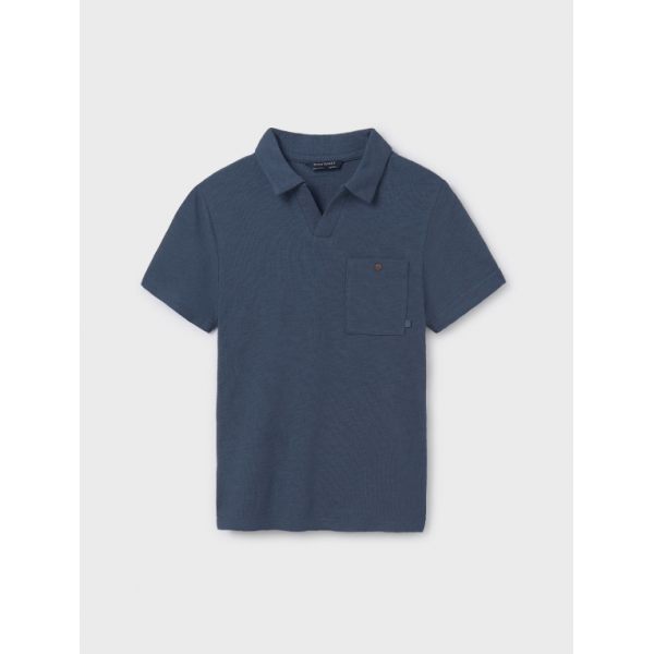 Mayoral Πόλο Κοντομάνικο με τσέπη μπλε σκουρ 25-06152-095