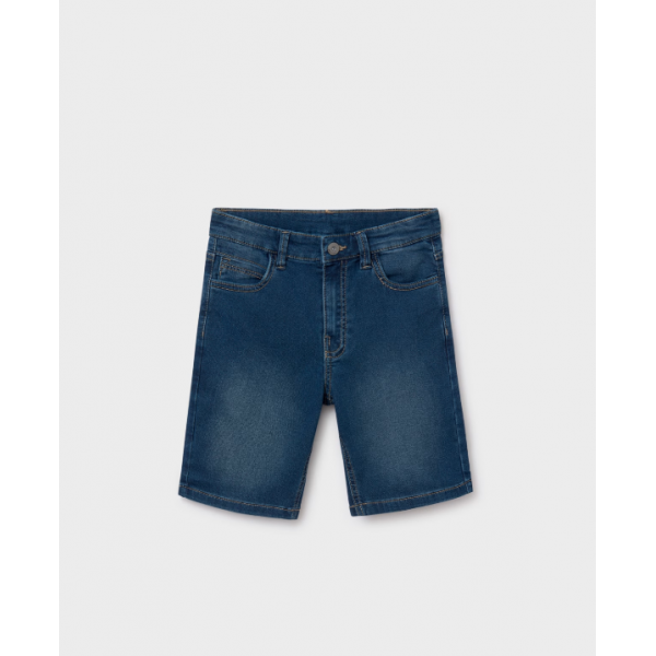 Mayoral Βερμουδα soft denim 5τσεπη Τζιν Σκούρο 25-06203-022
