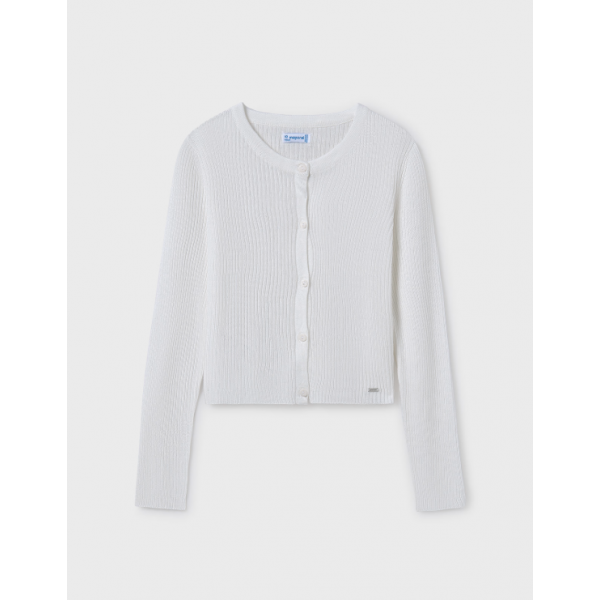 Mayoral Ζακετα πλεκτη διατρητη εκρού 25-06350-090