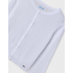 Mayoral Ζακετα πλεκτη διατρητη Λευκό 25-06350-093 Mayoral Ζακετα πλεκτη διατρητη Λευκό 25-06350-093