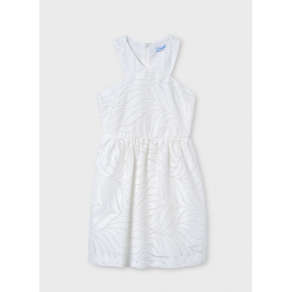 Mayoral Φόρεμα τιράντες χιαστί κορίτσι εκρού 25-06976-054