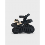 Mayoral Σανδαλια πλεξουδα λαμψεις μαύρο χρυσό-25-43635-088