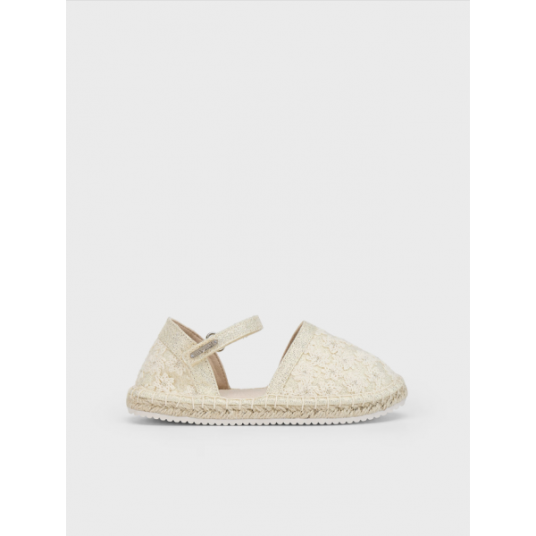 Mayoral  Εσπαντρίγιες μεταλλιζέ λουλούδια γιούτα χρυσαφί-25-43644-088