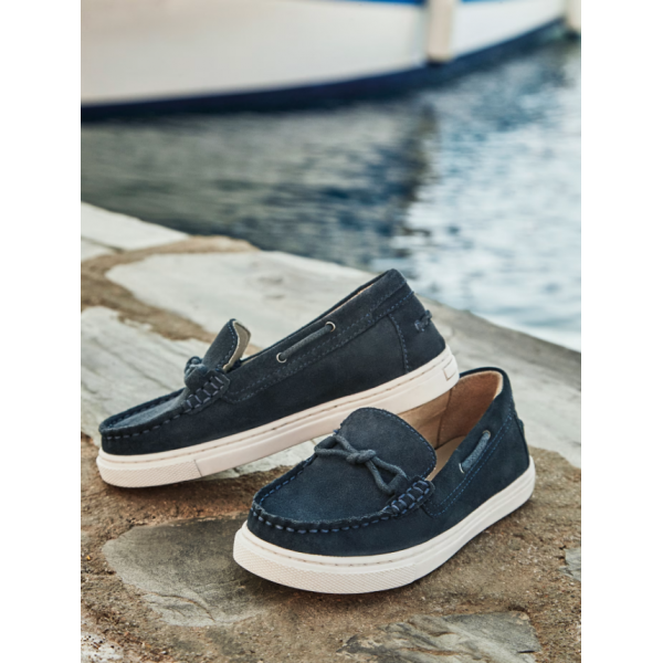 Mayoral Μοκασίνια σουέτ καστόρι-ναυτ.μπλε-25-43670-077