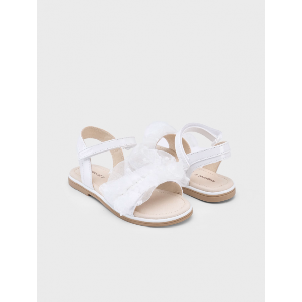 Mayoral Σανδάλια λουστρίνι λευκό-25-45629-036