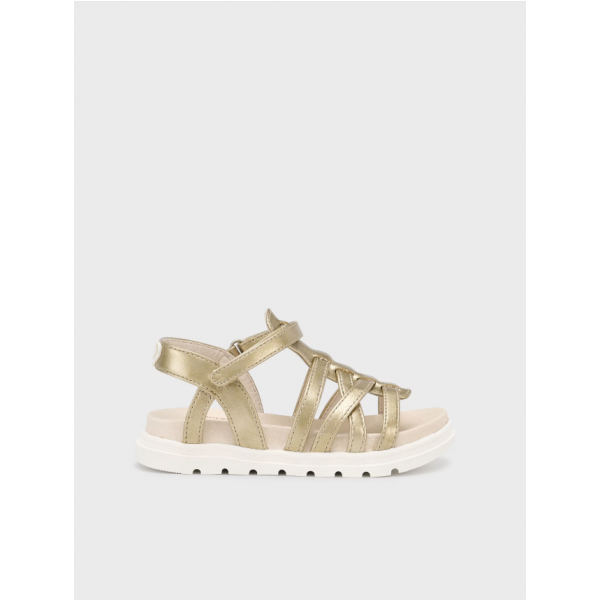 Mayoral Σανδάλια πολλές λωρίδες χρυσαφί-25-45633-085