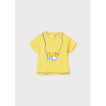 Mayoral Σετ 2 Μπλούζες Μουσταρδί 26-01074-016