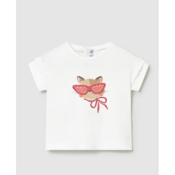 Mayoral Μπλούζα Λευκό 26-01080-096