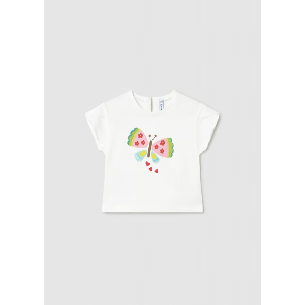 Mayoral Μπλούζα κοντ/κη play Λευκό 26-01087-027